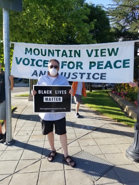 Lenny at BLM demonstration